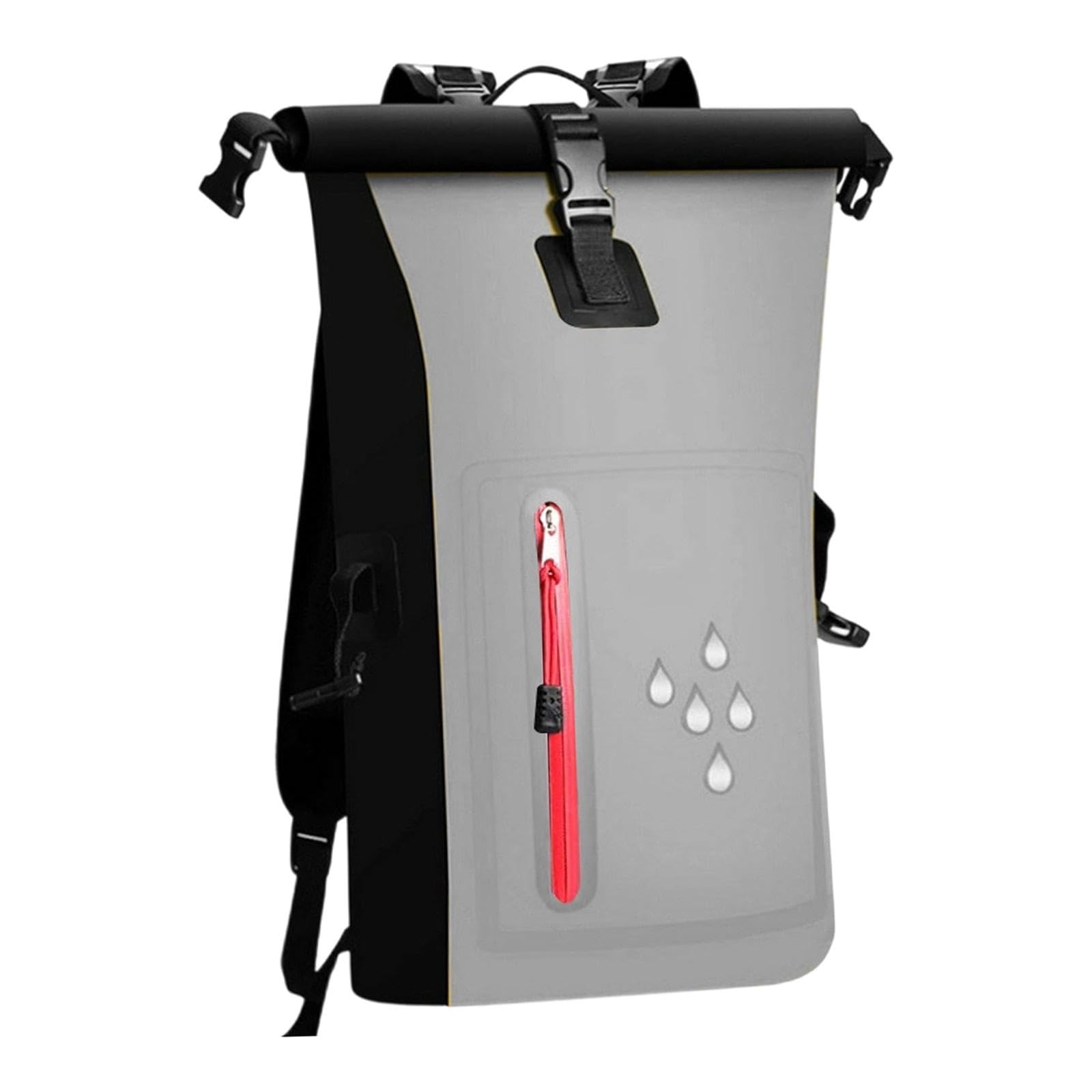 Wasserdichter Packsack, 25 Liter, reißfest, schwimmfähig, wasserdichter Rucksack für Kajak, Boot, Outdoor-Camping
