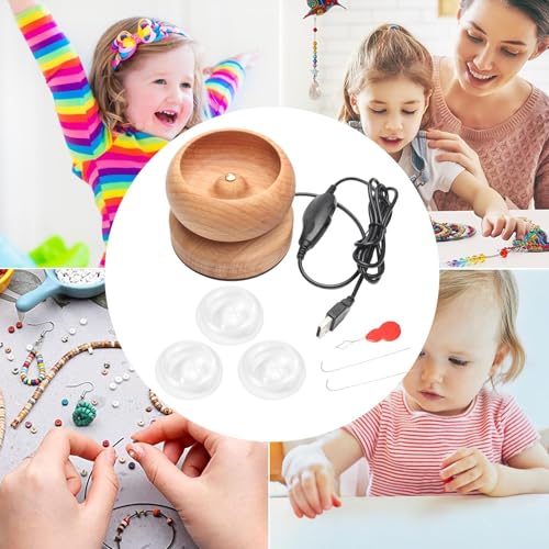 Spinner de perles électrique avec vitesse réglable pour création de bijoux DIY
