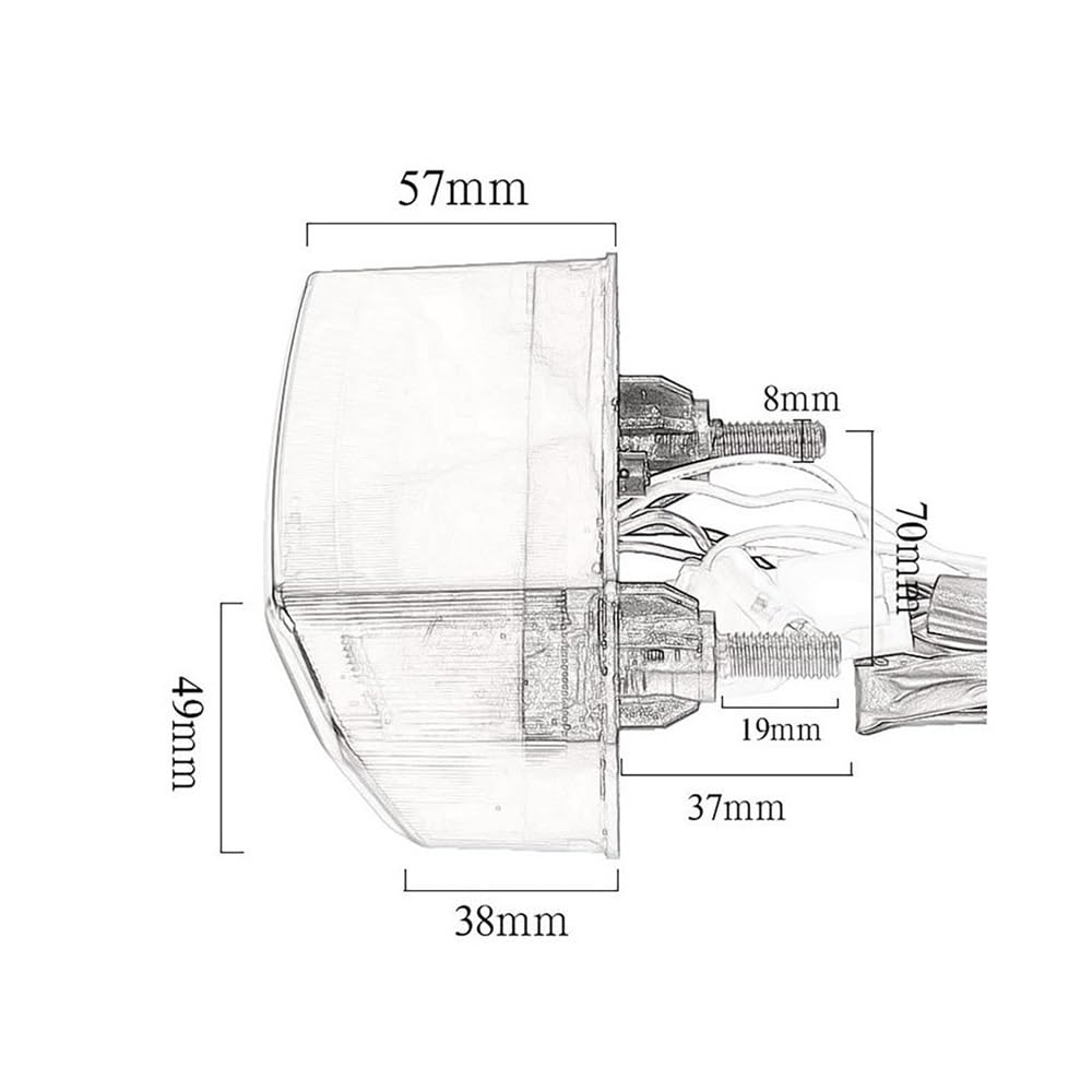 Luce arresto Freno Motociclo Accessori Per Moto, Luce Freno, Fanale Posteriore A LED, Indicatori Di Direzione Posteriori, Stop Per CBR650F CTX700 CTX700N MSX125