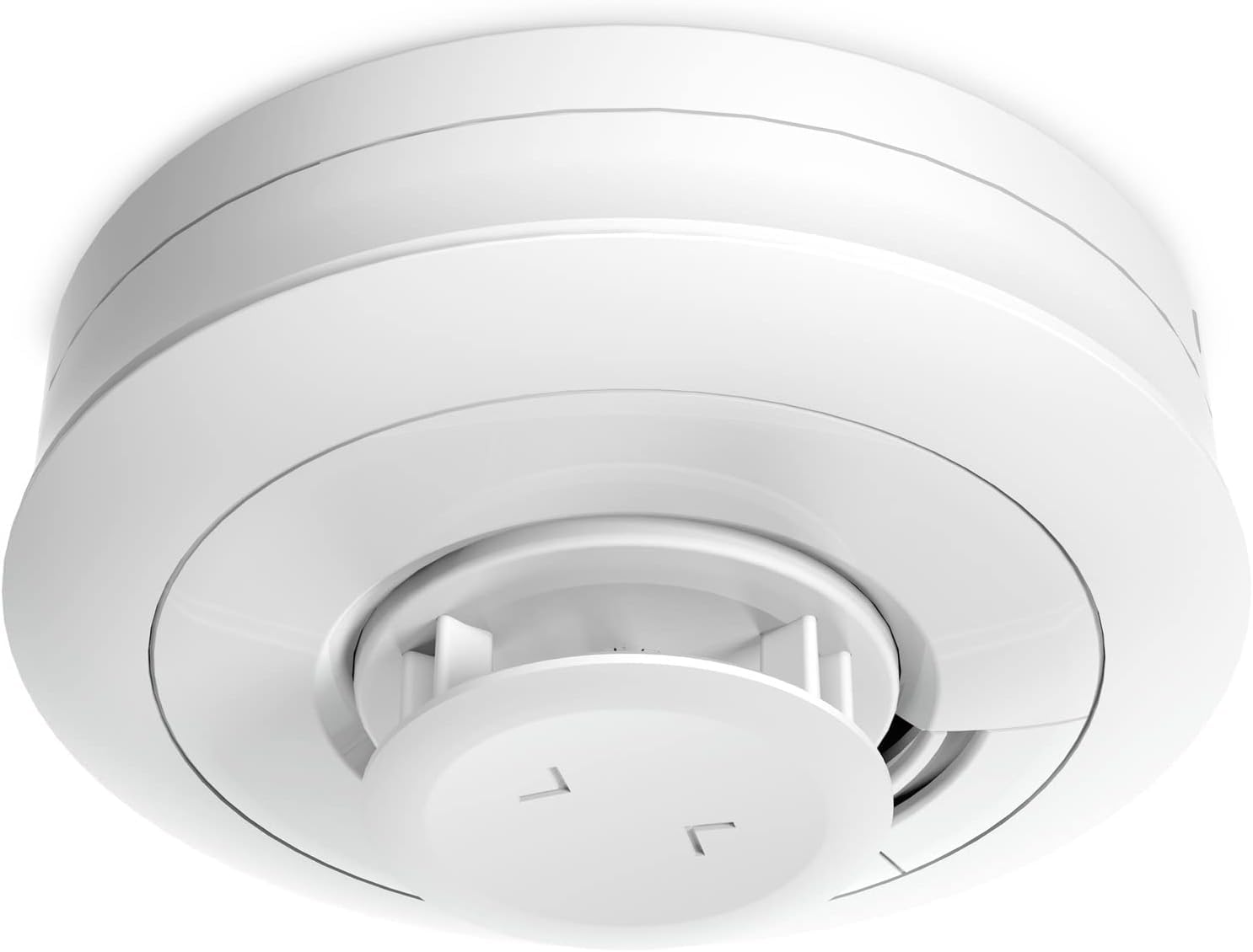 Ei Electronics Ei630 W czujnik ciepła z czujnikiem temperatury (58 °C), biały & Ei Electronics Ei650RF radiowy czujnik dymu, zestaw z bezprzewodowym czujnikiem dymu i modułem radiowym