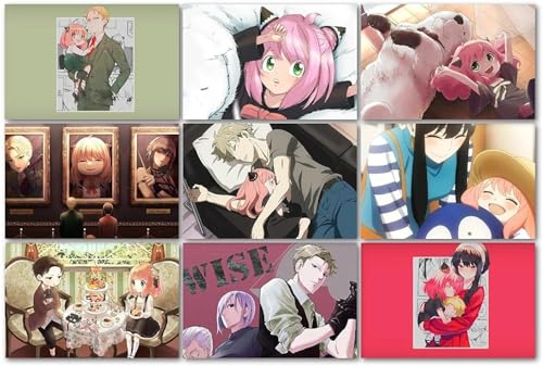 Image of ATEVON Spy x Family Anime Wall Poster Set - Pack of 18 Aesthetic Wall Collage Kit for Room & Home Decor
