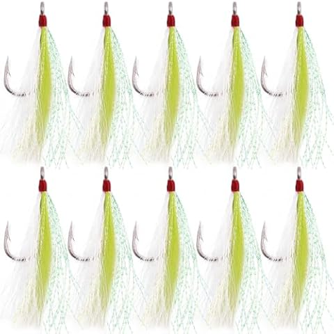 JSHANMEI Bucktail Teasers for Fishing Cover