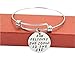 AleapDoll 3-Pack Inspirational Bangles Bracelets Gifts Set for Women Stainless Steel Motivational Engraved Message Words Bracelets Adjustable