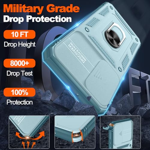 Coque Samsung S22 Plus militaire verte avec bague 360