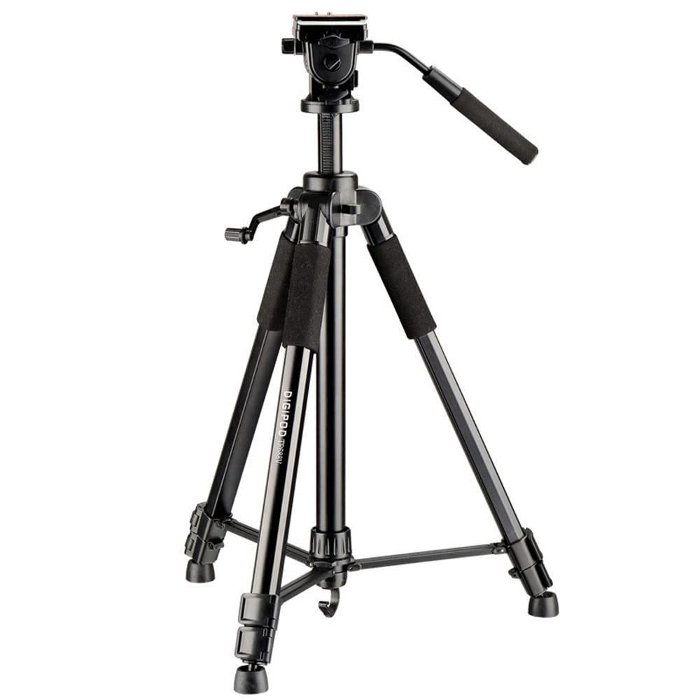 SXT 3-Section Tripod Camera Tripod, 67in Aluminum Alloy Video Camera Tripod for Entry-Level, DSLR Camera, Mirrorless, Compact System Camera, Payload 11lbs, Black