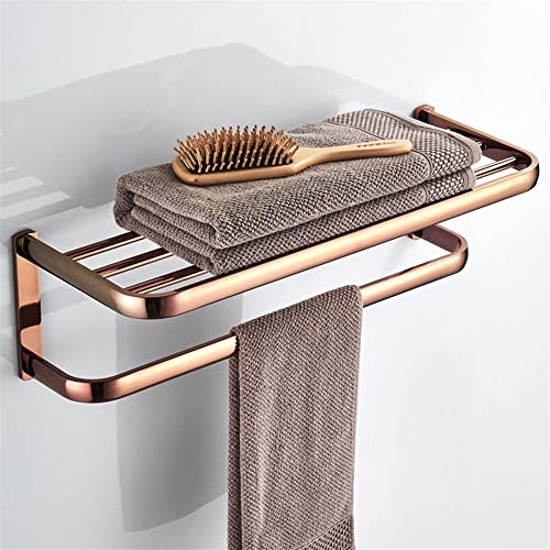 Porte-serviettes de salle de bain mural en acier avec barre simple