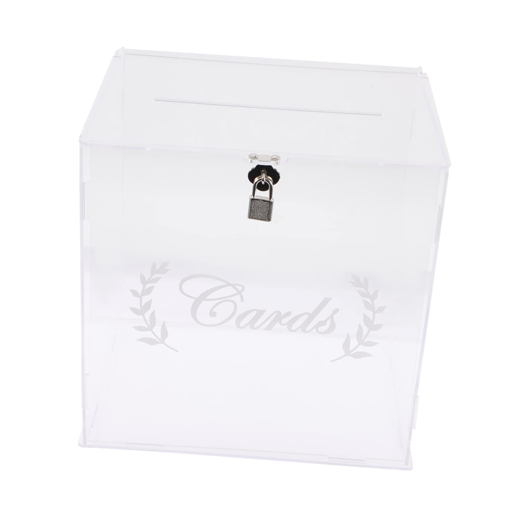 VILLCASE Transparente Acryl Kasten für Hochzeitskarten Nachrichtensammlung und Erinnerungen Sichtbares Design Dekorativ für Empfang und Party