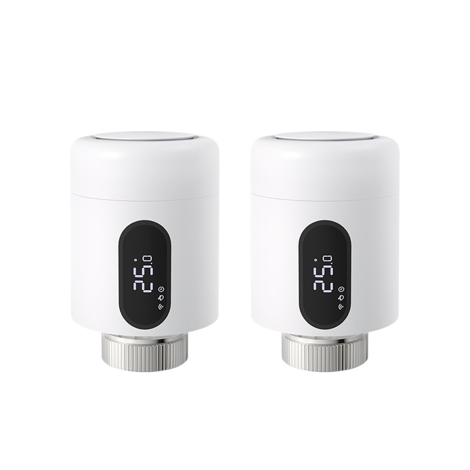 Inteligentny Termostat Tuya ZigBee, Siłownik Grzejnikowy, Zawór Termostatyczny TRV Z Obsługą Oświetlenia Otoczenia Informacja O ZgodnośCi(2PCS)