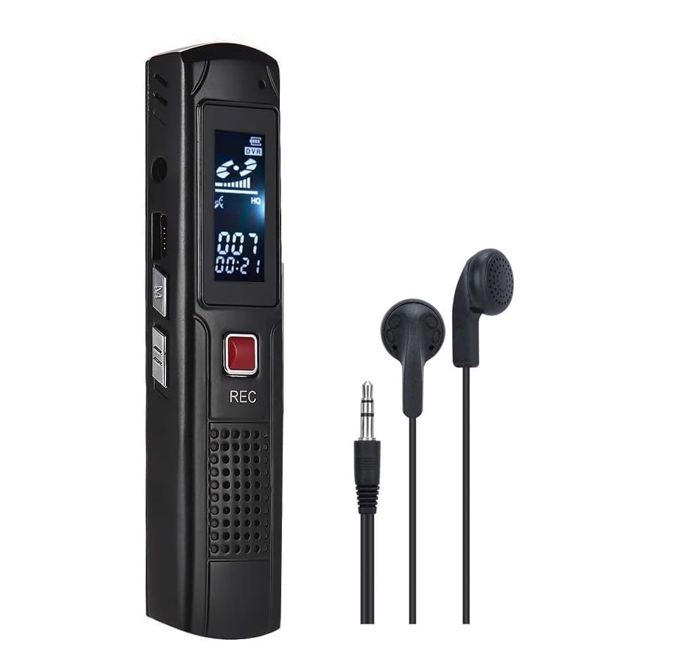 SAFETYNET Compact Digital Voice Recorder 8GB | USB Rechargeable Audio Recorder for Lectures, Meetings, Interviews & Personal Notes LQ/HQ Recording | MP3/WMA Playback-image-7