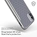 Caseology Apex for Apple iPhone Xs Case (2018) / for iPhone X Case (2017) - 3D Pattern Design - Ocean Gray