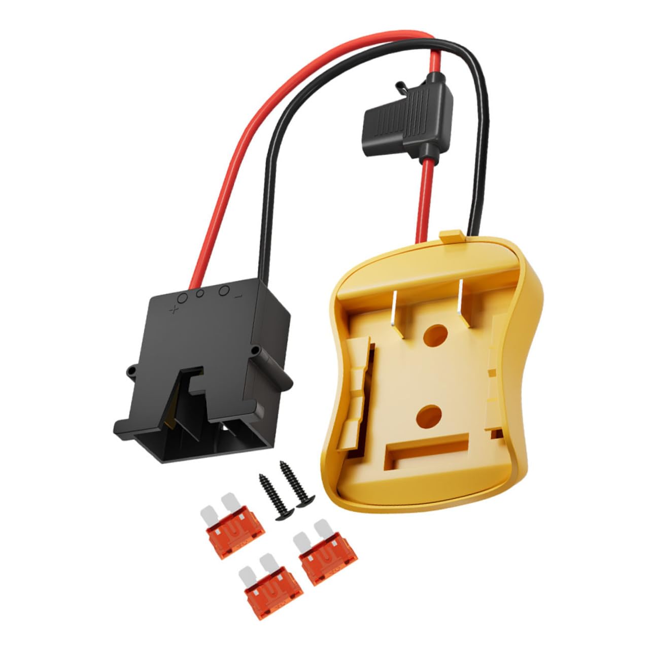 Mipcase 4 Pezzi adattatore batteria convertitore caricabatterie alimentazione a batteria adattatore fai da te adattatori adattatore multifunzionale connettore addominali