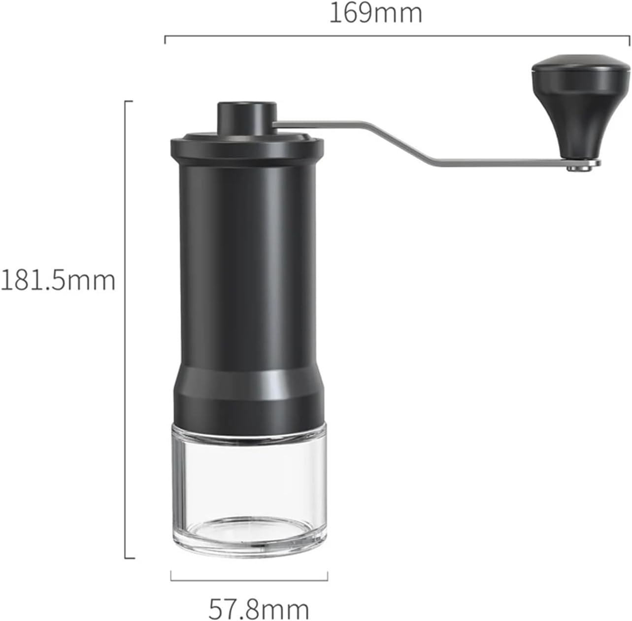 Manual Coffee Grinder Adjustable Ceramic Conical Burr Portable Stainless Steel Hand Perfect(KMDJ-D)