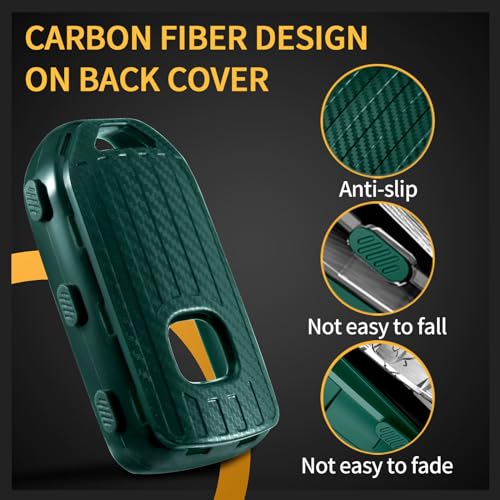 Image of Key Fob Case TPU Cover Compatible with Honda Accord Hybrid Civic CROSSTOUR CR-V CR-Z FIT HR-V Odyssey Transparent Carbon Fiber Texture 3 4 5 6 7 Button Protective Key Shell