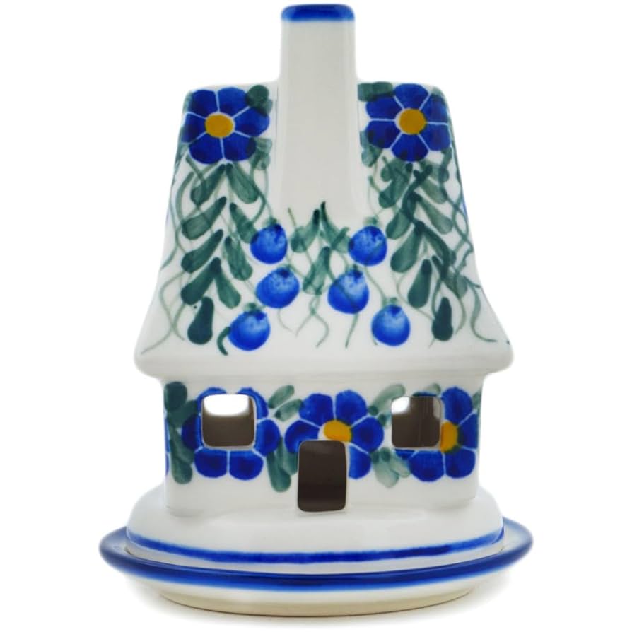 Amazon.com: Authentic Polish Pottery House Shaped Candle