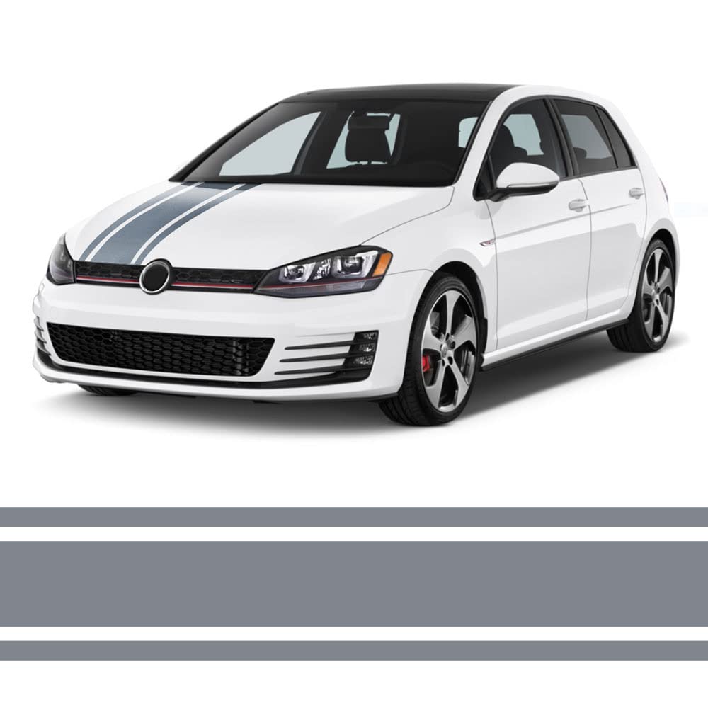 Quattroerre Racing Double Maxi Stripes, Silver, 120 cm x 5 mt