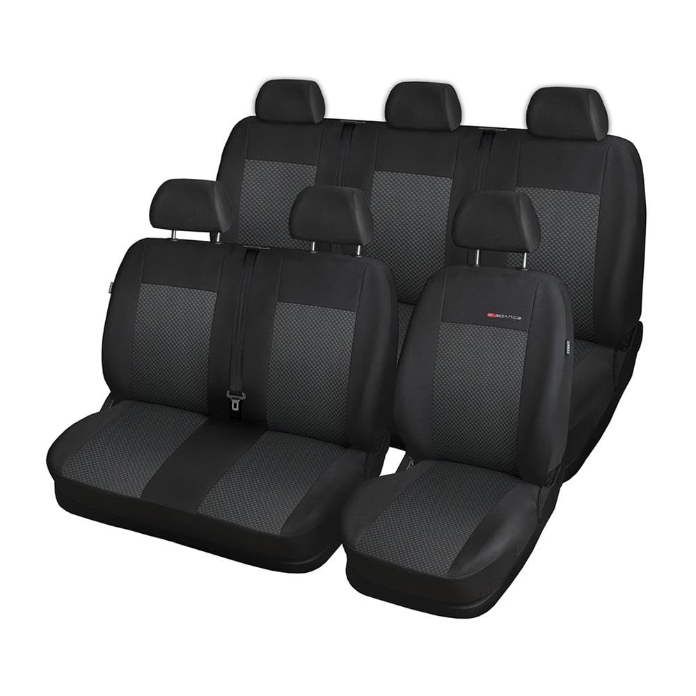 Mossa Fundas de Asientos a Medida aptas para Ford Transit VII 2013-2019 2E3 | Furgoneta - en dos filas de asientos