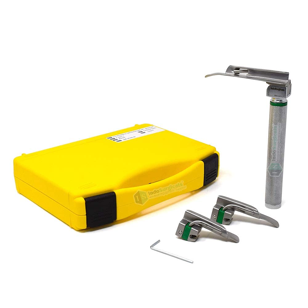 IS IndoSurgicals Fiber Optic Laryngoscope Set (Blade Size 0, 1 & 2, Miller Type) (B09F35FR62) Amazon Price History, Amazon Price Tracker