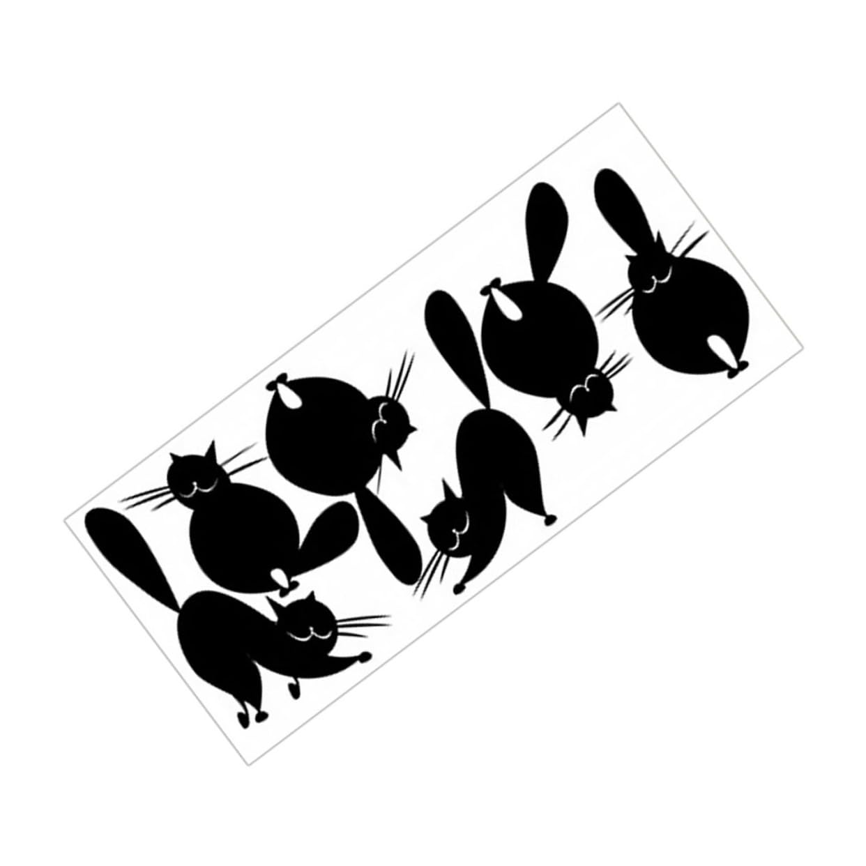 Pegatinas de gato para pared en salones y decoración divertida de habitaciones infantiles