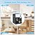 Top Loading Water Cooler Dispenser, Desktop Electric Hot and Cold Dispenser with 3 Temperature Settings, 1.1 to 5 Gallon Countertop Water Cooler Dispenser for Home Office Dorm (White & Black)