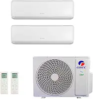 Ar Condicionado Bi Split Gree Inverter G Max 18.000 Btus (1x Hi Wall 12.000 + 1x Hi Wall 9.000) Quente e Frio 220v R-32