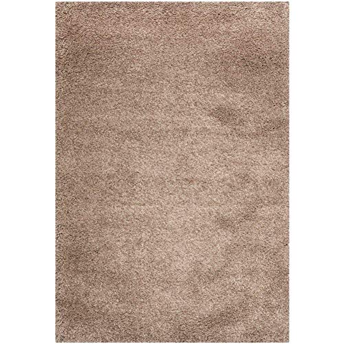 Image of Imra Carpet 8x10 feet for Living Room Handwoven Fluffy Shag Collection with 2 inch Thickness (240X330 cm) Color Beige
