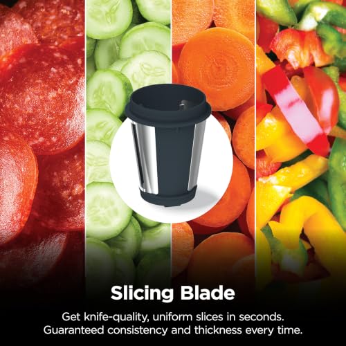 Image of Ninja NeverClog 3-in-1 Juicer, Slicer & Shredder, 32oz Vessel, JC152 | NeverClog auger juices non-stop, plus slicing & shredding attachments. Total Pulp Control, 32-oz vessel, dishwasher safe