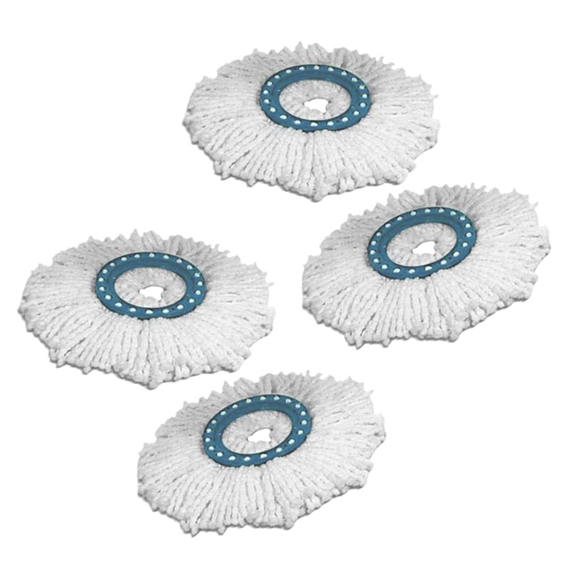 Kits de cabezales de repuesto de microfibra de limpieza fácil 4 piezas para Spin Mop 360 °