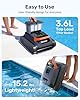 (2026 New) Gosvor Pool Vacuum LiteVac G1, Wall & Waterline & Platform Cleaning, 15.2 lbs Ultra-Lightweight, Up to 200-Min Runtime, Double Filtration, Smart Navigation & App, For Pools up to 2153 sq.ft
