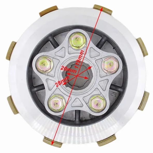 Embrague de disco de fricción de 5 columnas para CG150 2