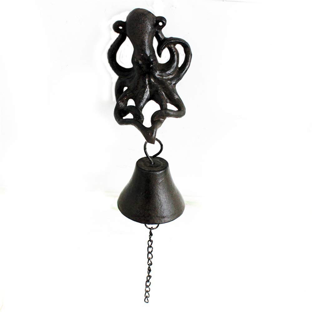 Ylfkwlhrw Iron Door Bell Retro Cast Bells Garden Wall Hanging Doorbell Wall Hanging Wooden