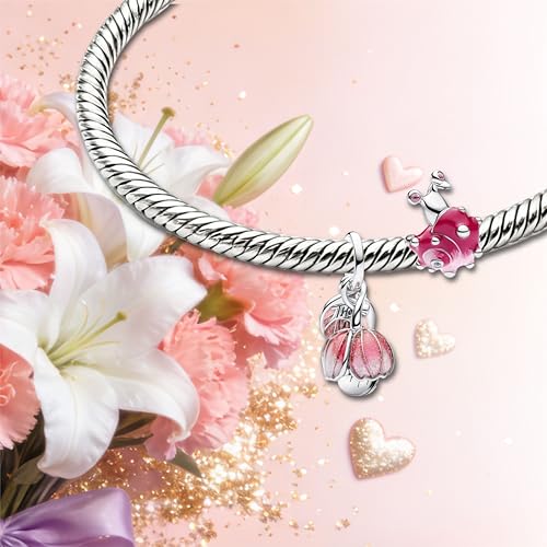 Image of Mom Family Charms Bead for Bracelets and Necklaces Jewelry Charm for Women Valentine Mother's Day