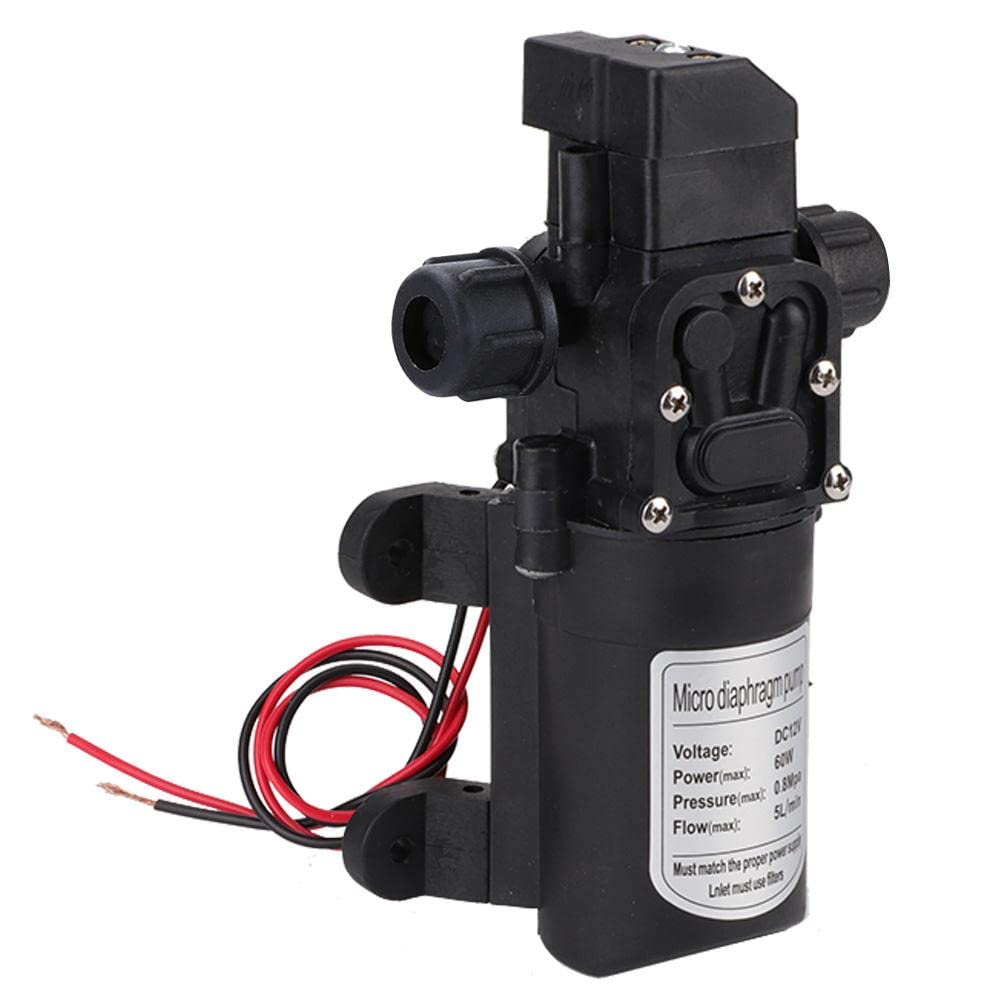Pompe à eau haute pression MAGT DC 12V 116Psi caravane auto-amorçante bateau de camping interrupteur de pression intégré en plastique, métal, caoutchouc noire populaire