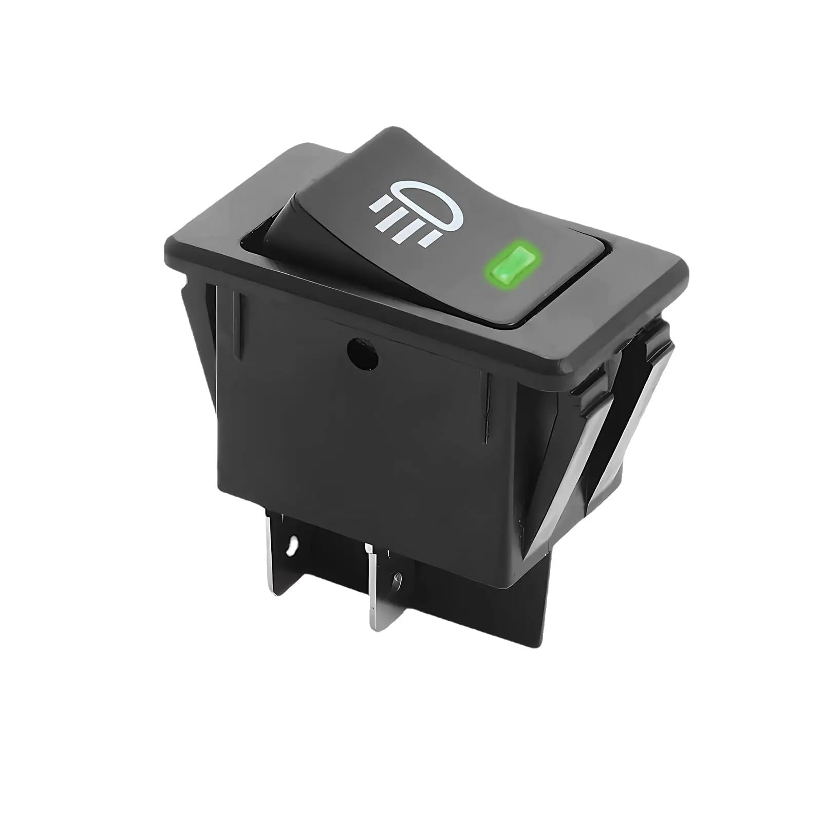Interrupteur de vitesse 4 broches 12V 35A avec 1 bouton vert pour commande auto - 5