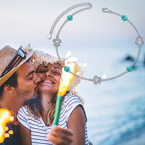 Image of Ladytree Bracelet for Women 925 Sterling Silver Cute Flying Bat /Blue Jay /Turtle /Bunny /Stingary /Octopus Charm Adjustable Bracelet Ocean Jewelry Gifts for Teen Girls Mother Wife Daughter Family