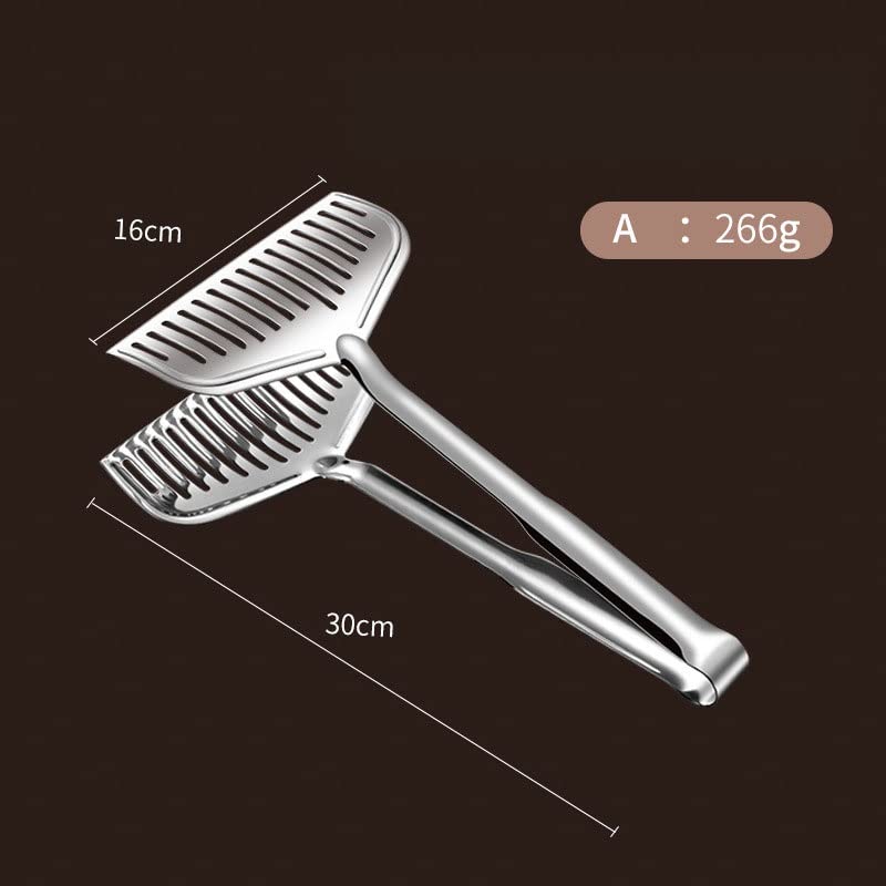 ACiyD Küchenzange Grillzange Edelstahl Haushaltszange Bratfisch Gegrillte Fischzange Steak Bratzange Küchenwerkzeuge Grillzange (Color : A) (A)