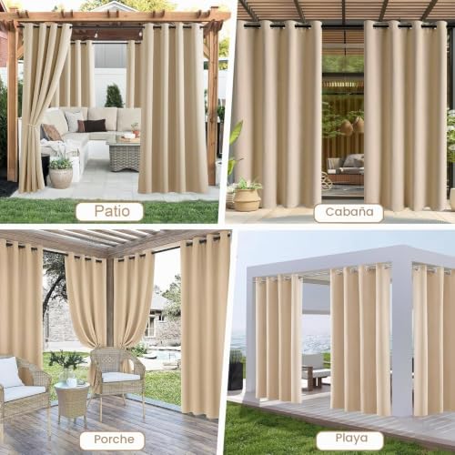 Cortinas exterior impermeables que protegen tu pérgola de la lluvia y el sol directo 8
