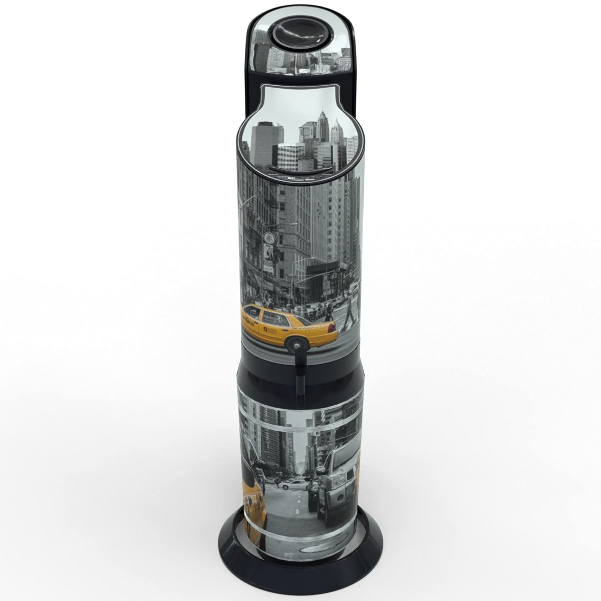 One-Wheel | Pellicola autoadesiva adatta per SodaStream Crystal 2.0 | Adesivo per spruzzatore d'acqua | Design Maritim 2 colore blu | motivo: Maritim