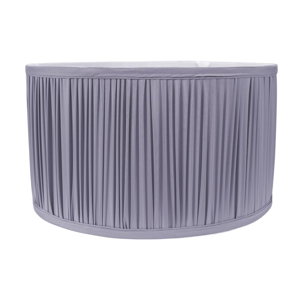 Valuelights Unisex Baby Blue Jess Fabric Ruched Pleated Ceiling Floor Table Large Drum Lamp Shade In Infant