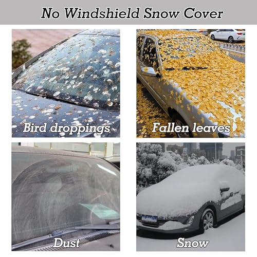 Image of Trax Custom Windshield Cover for Ice and Snow Che-vy Trax Heavy Duty 600D Oxford Fabric Windshield Protector Fit Waterproof Hail Frost Cover Winter Car Accessories