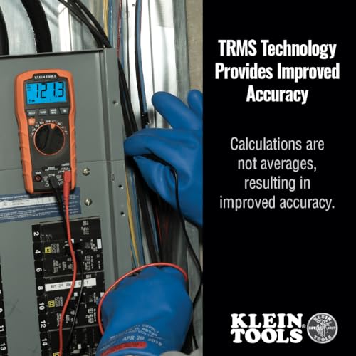 Klein Tools MM420 Digital Multimeter, Auto-Ranging TRMS Multimeter, 600V AC/DC Voltage, 10A AC/DC Current, 50 MOhms Resistance - Image 6