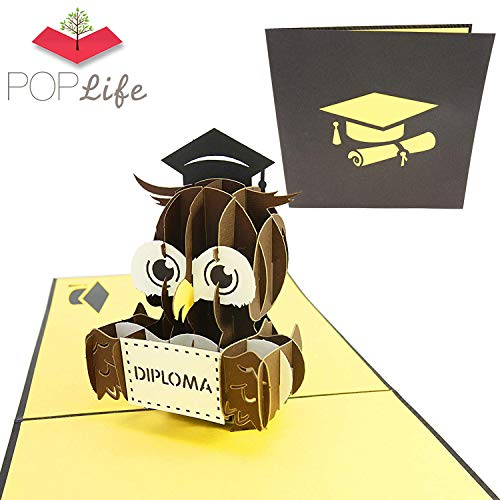 PopLife Cards Graduación búho 3d pop-up tarjeta
