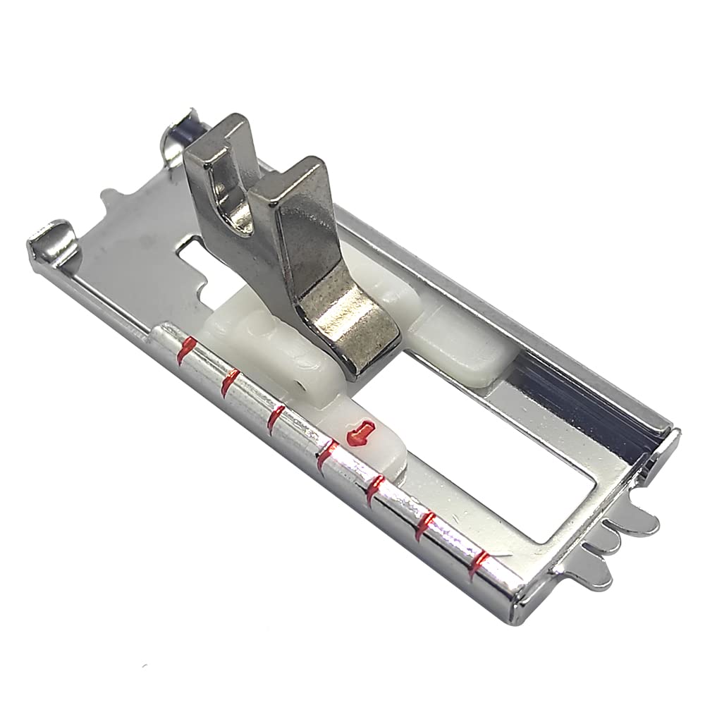 DREAMSTITCH 828ML-N Low Shank Buttonhole Presser Foot for Singer, Brother, Juki, Janome,Elna, Pfaff, Viking, Euro-Pro, White and Most Low Shank Sewing Machines