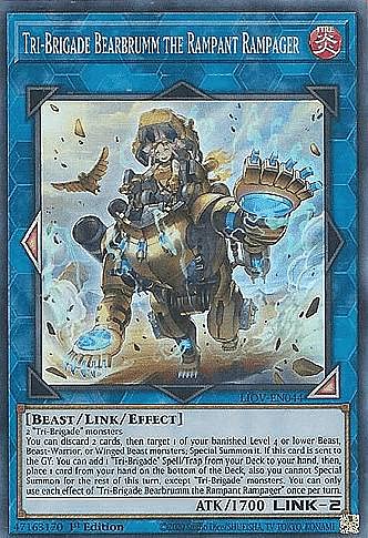 Amazon.co.jp: 遊戯王 LIOV-EN044 鉄獣戦線 塊撃のベアブルム Tri