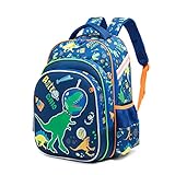 ⭐Genug große Kapazität:Kinderrucksack verfügt über großzügige Haupttaschen, 2 Fronttaschen mit Reißverschluss und 2 Testnetztaschen, die Ihnen gehören können und dennoch genügend Stauraum für das Nötigste und Schulmaterial bieten. Größe: 42x19x30cm