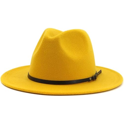 Lisianthus Women Belt Buckle Fedora Hat