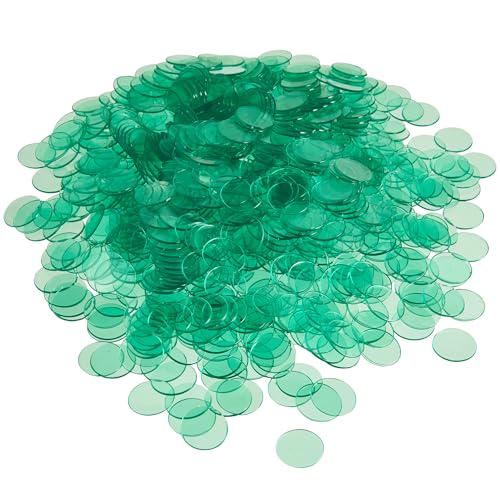 Jetons de bingo translucides de 3/4 de pouce avec design transparent pour cartons
