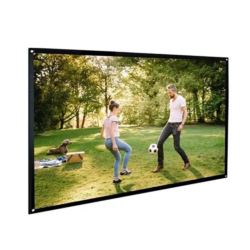 Pantalla de proyección plegable 84 pulgadas 16:9 para uso exterior miniatura 5