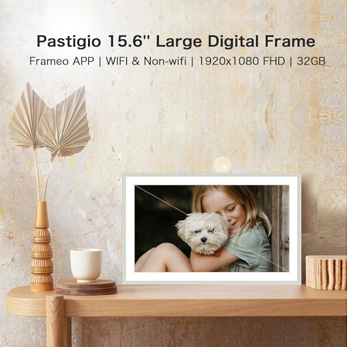 Image of Digital Picture Frame, 15.6 Inch Frameo Digital Frame WiFi Large Display