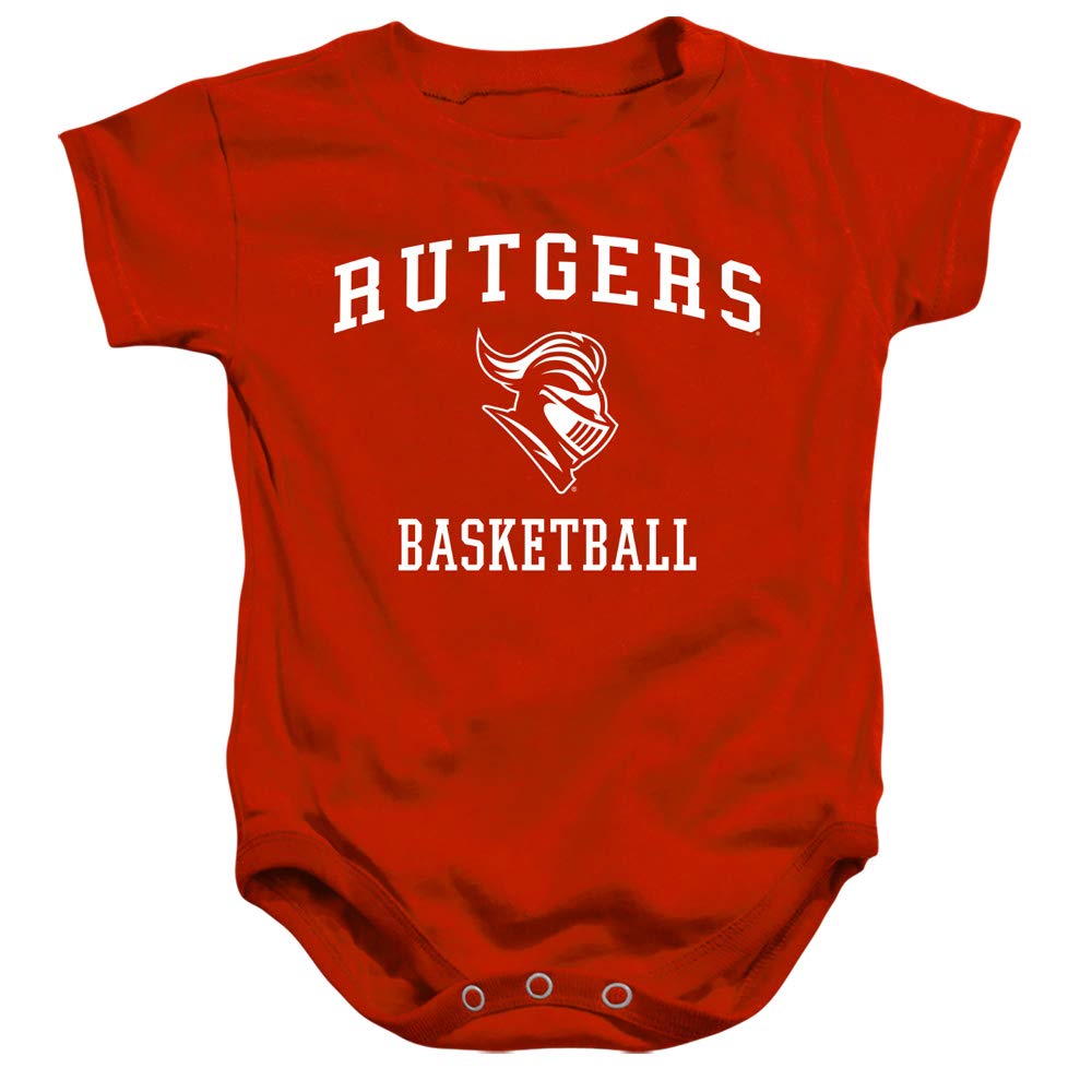 Rutgers University Official Basketball Unisex Infant Snap Suit for Baby, Red, Medium (12 Months)