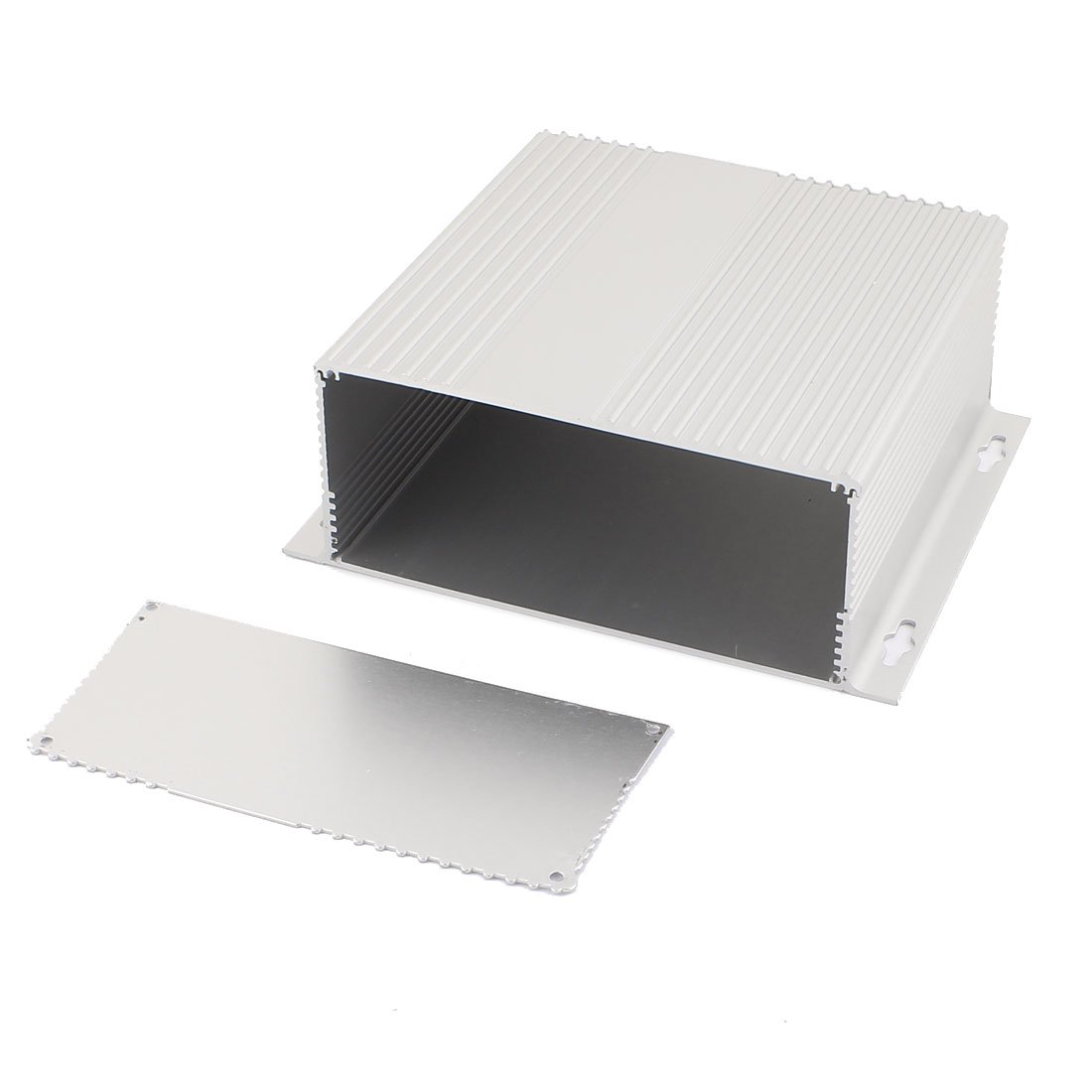 Aexit 158 x 150 x 71mm Multi-purpose Electronic Extruded Aluminum Enclosure Silver Tone (d667e2c57be2c2e41181fdaf43a9d6d4)